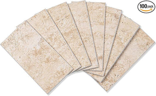 StyloVue 100 Pieces Peel and Stick Backsplash