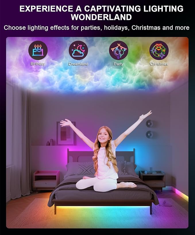 Tenmiro Upgraded Smart IC 100ft LED Lights