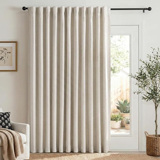 100% Blackout Shield Linen Blackout Curtains
