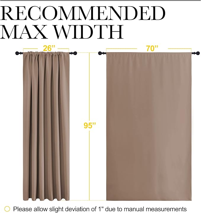 NICETOWN Room Darkening Curtains
