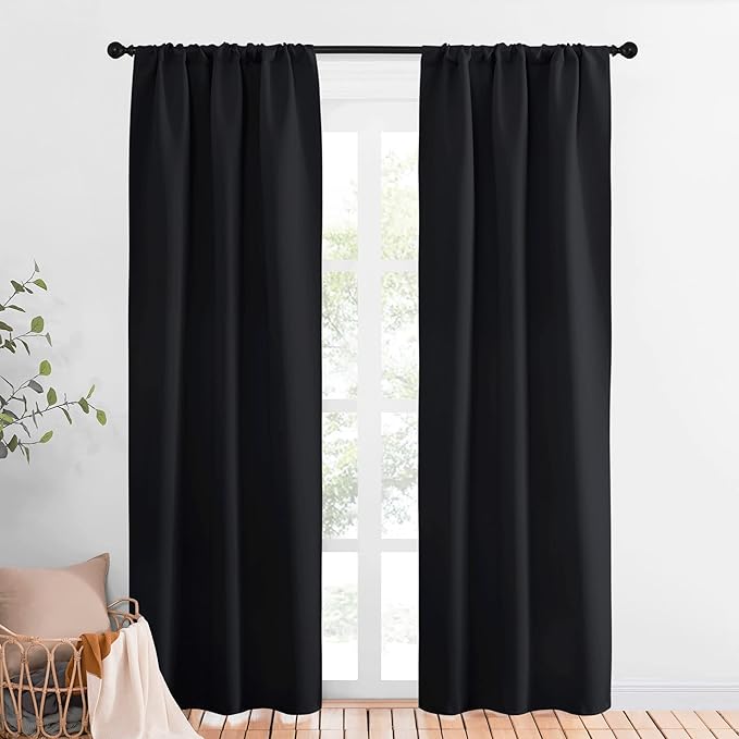 NICETOWN Black Out Curtain Panels