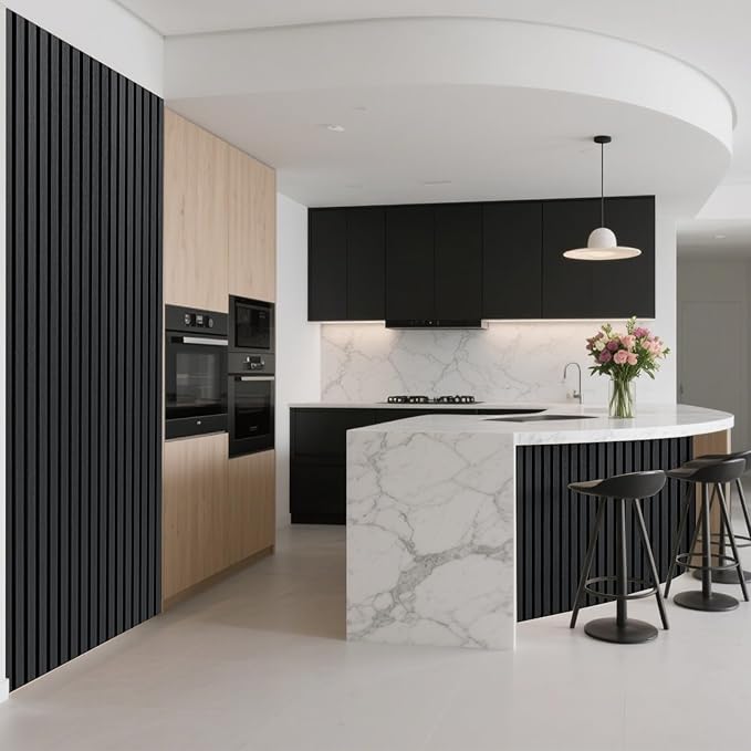 Art3d 2-Pack Acoustic Wood Slat Wall Panel