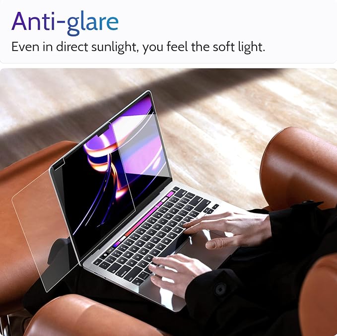 Peslv 3-Pack Anti Blue Light Screen Protector for MacBook Pro 14 Inch(2021-2025, M1, M2, M3, M4, M5), 14.2" Mac Laptop Glare Filter Uv Blocker Shield Cover Eye Protection Film