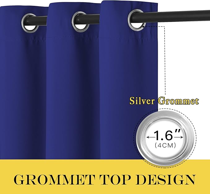 NICETOWN Blackout Curtains 120 inch Length
