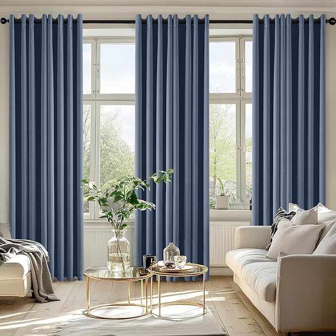 MIULEE Blackout Curtains for Bedroom Living Room 2 Panels, Thermal Insulated