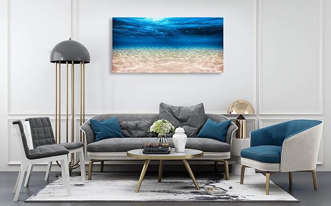 Cao Gen Decor Art-S00762 Print Artwork Blue Ocean Sea Wall Art Canvas Prints