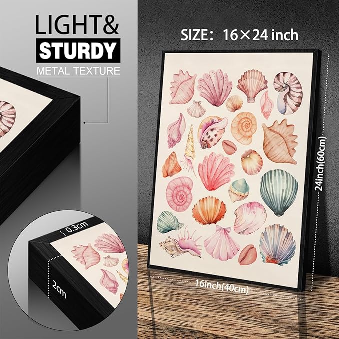 Pink Seashell Posters Coastal Cowgirl Canvas Wall Art Trendy Beach Starfish
