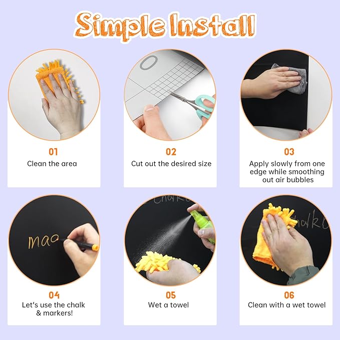 Magnetic Chalkboard Contact Paper