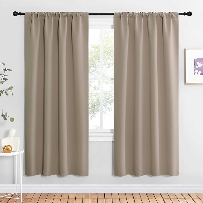 NICETOWN Blackout Curtains for Living Curtains, 2 Panels, 42 by 72, Room