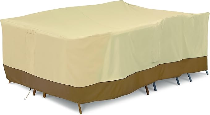 Classic Accessories Veranda Water-Resistant 100 Inch Conversation Set/General Purpose Patio Furniture Cover, Patio Furniture Covers