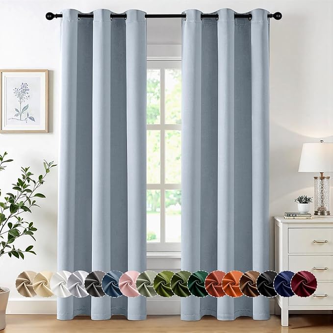 MIULEE Blackout Curtains for Bedroom Living Room 2 Panels, Thermal Insulated