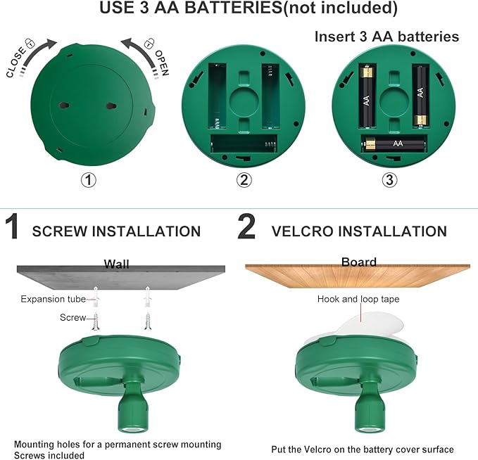 HAMVIDNE LED Spotlight, Battery Powered Picture Lights, Uplight Indoor