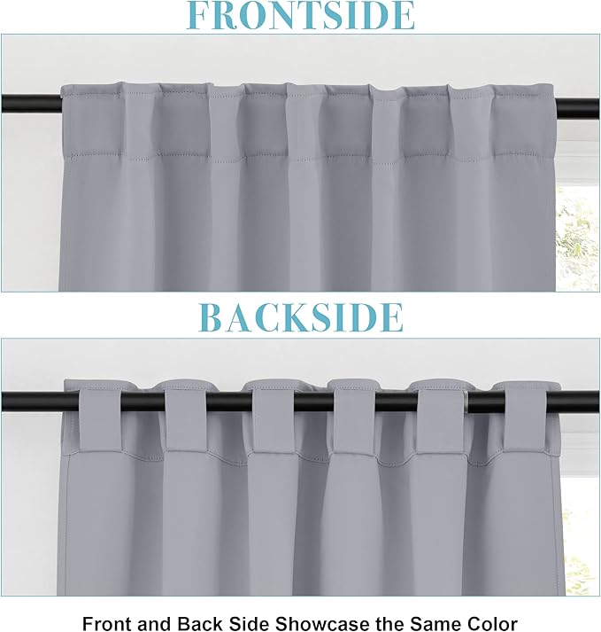 RYB HOME Blackout Curtains for Bedroom, Window Shades Thermal Insulating