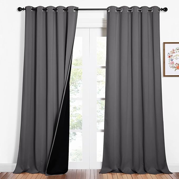NICETOWN Total Shade Curtains and Draperies, Heavy-Duty Full Light Shading