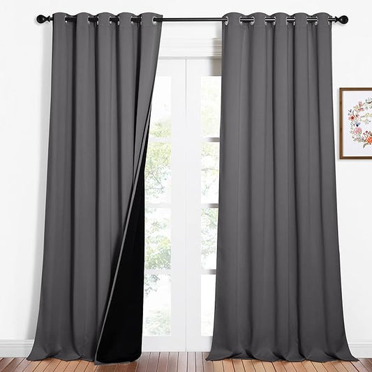 NICETOWN Total Shade Curtains and Draperies, Heavy-Duty Full Light Shading