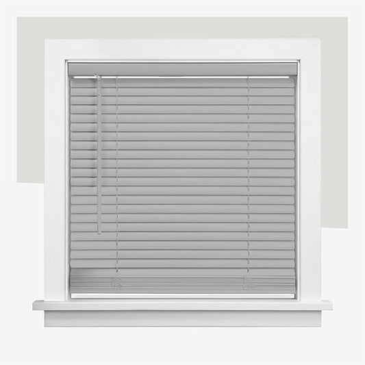 CHICOLOGY Cordless Mini Blinds for Indoor Windows, 81.25" W x 72" H, Light
