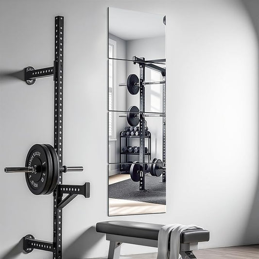 Delma Home Gym Mirrors, Square Large Wall Mirror