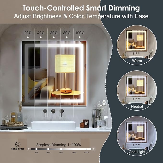 LED Lighted Bathroom Mirror