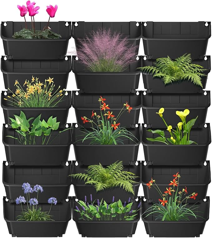 Vertical Garden Planter, 13 inch Wall Mounted Planter