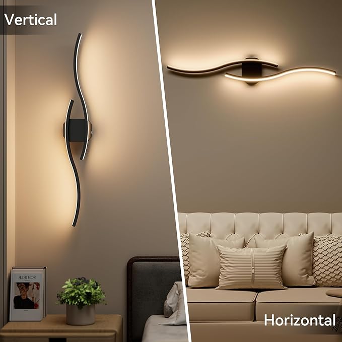 hunhun 40 Inch Battery Operated Wall Sconces, Wireless Wall Sconce