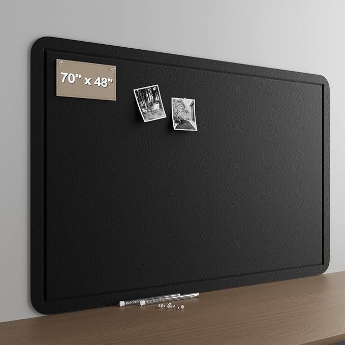 Large Felt Bulletin Board for Wall, Soft Felt Cork Board for Office, Home