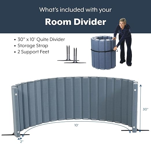 Angeles 30" x 10' Quiet Divider