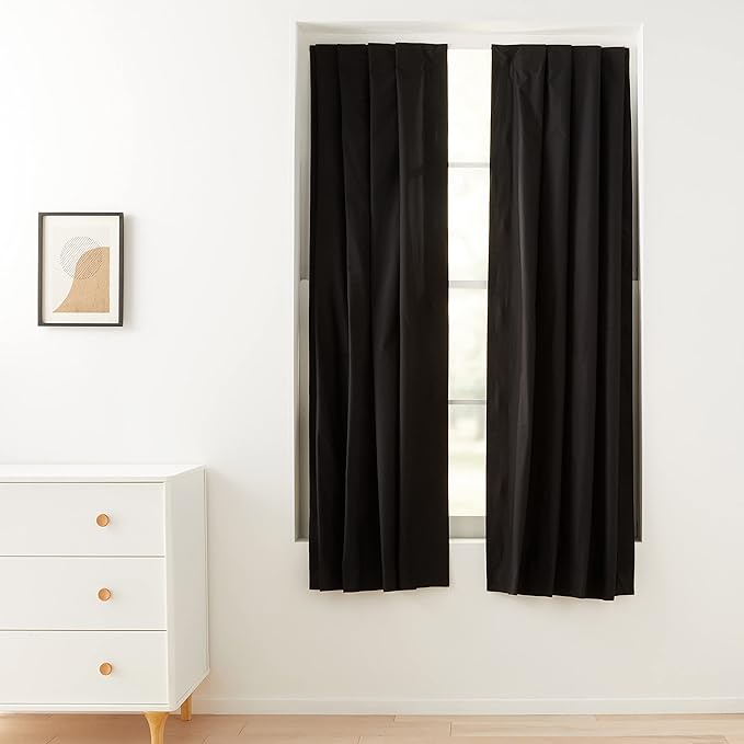 Amazon Basics Portable Energy Saving Noise Reducing Blackout Curtain Shade