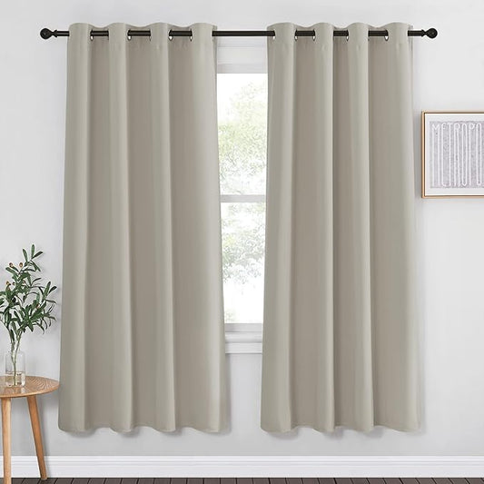 NICETOWN Room Darkening Bedroom Curtain 72 inches Long