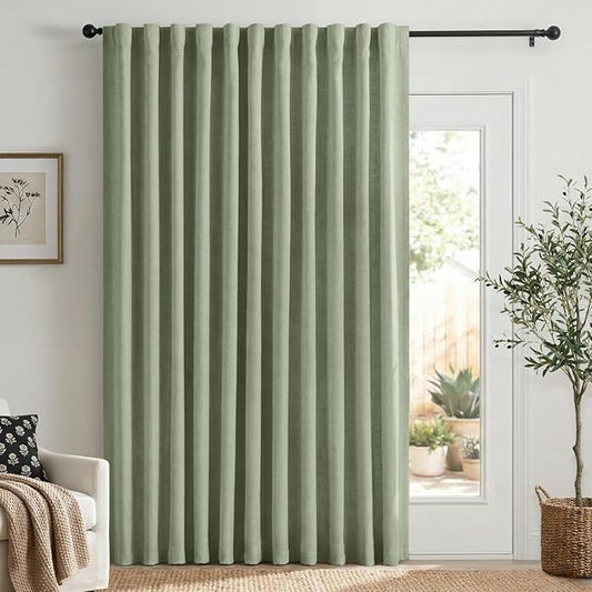 100% Blackout Shield Linen Blackout Curtains