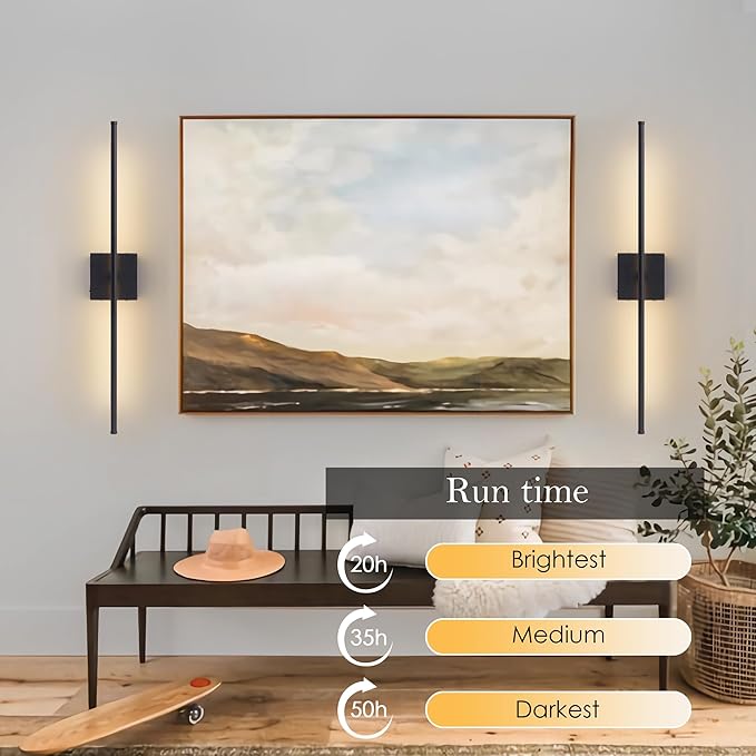 KARTOOSH Battery Operated Wall Sconces
