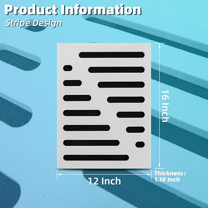 Art3d 6-Pack Self-Adhesive Soundproof Acoustic Panels