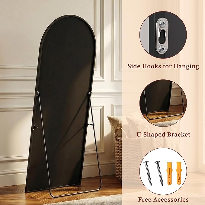 Suidia 56"x14" Arched Full Length Mirror