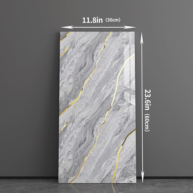 Haimin Wall Panels Peel and Stick 10 Pieces 23.6x11.8in Lightweight Backsplash