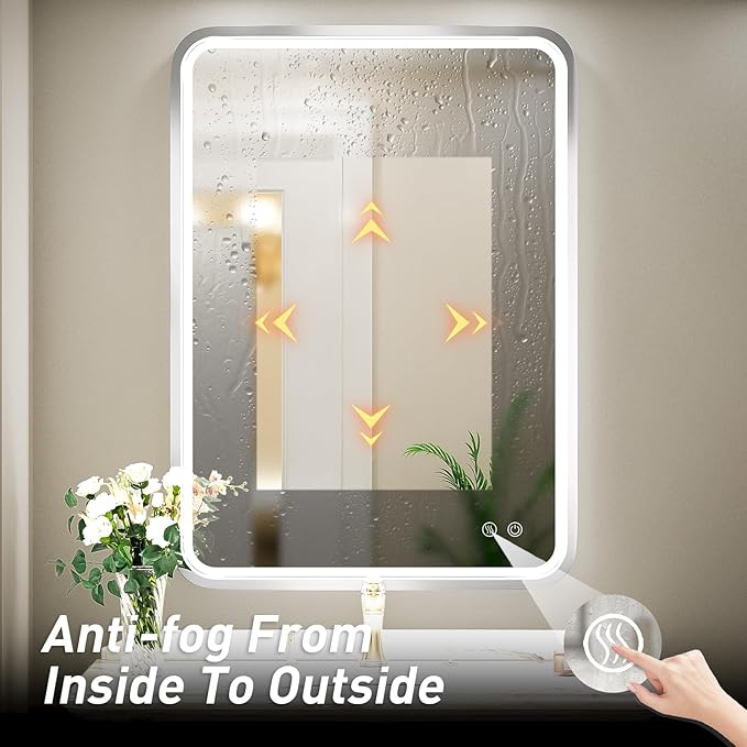 24x36 Inch LED Bathroom Mirror