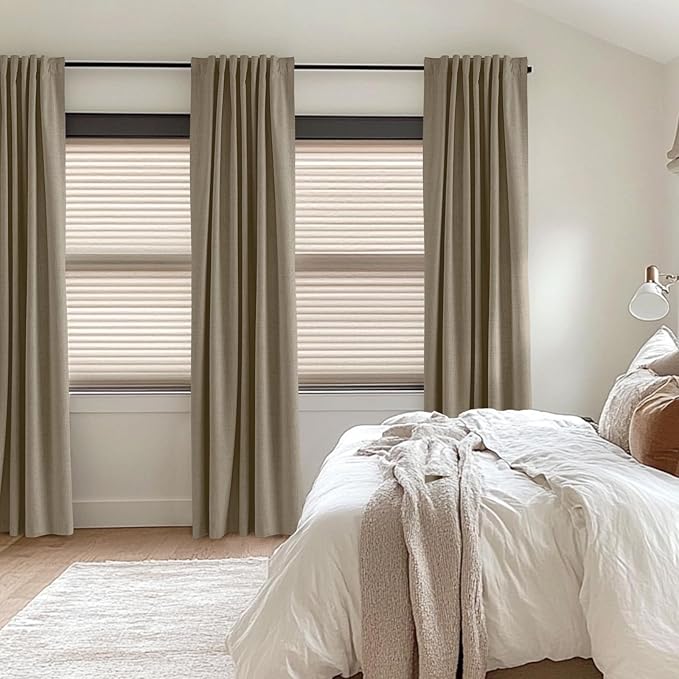 100% Blackout Shield Linen Blackout Curtains