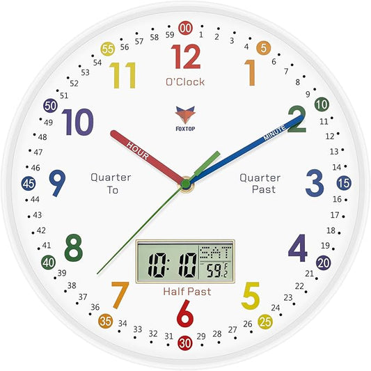 Foxtop Digital and Analog Learning Clock