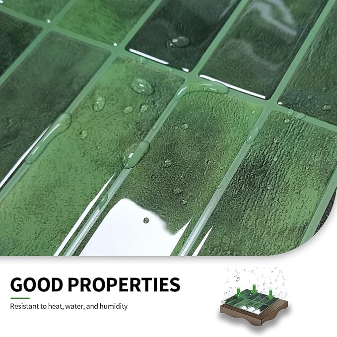Peel and Stick Backsplash 3D Wall Tiles, Self-Adhesive, Oil Proof, Waterproof