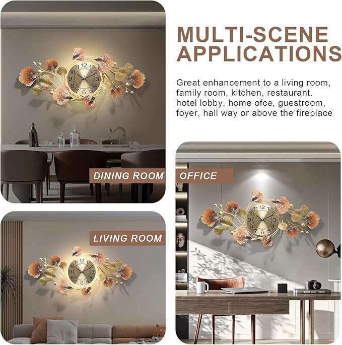 Large Wall Clocks for Living Room Decor