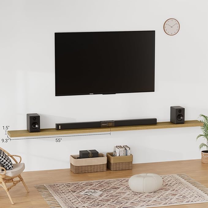 Heimlove 55 Inch Long Floating Shelves