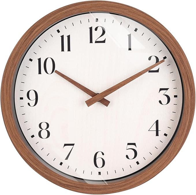 Topkey 12 Inch Silent Wall Clock