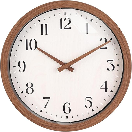 Topkey 12 Inch Silent Wall Clock