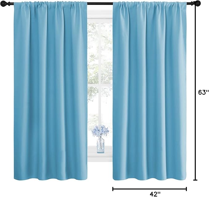 NICETOWN Kitchen Blackout Curtains Panels