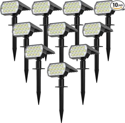 WELALO Solar Spot Lights Outdoor, Solar Landscape Spotlights, Solar Powered