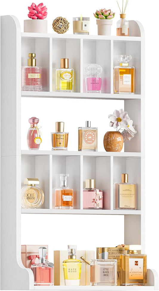 Keebofly Perfume Organizer Wall Mount & Large Cologne Display Case