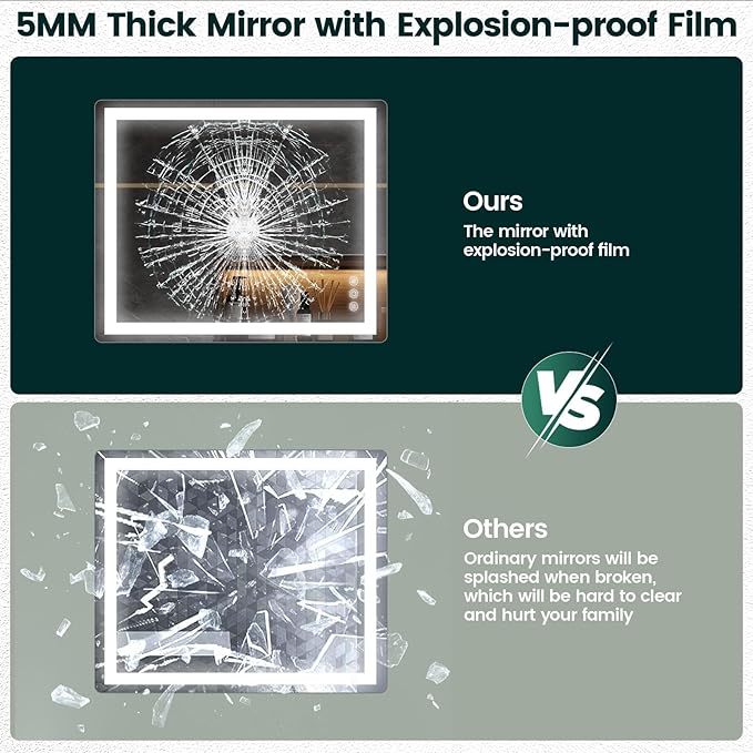 Memobarco 30"x 36" Bathroom Mirror