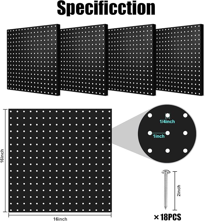 Pegboard, Garage Tool Storage, Office Organization, Craft Room