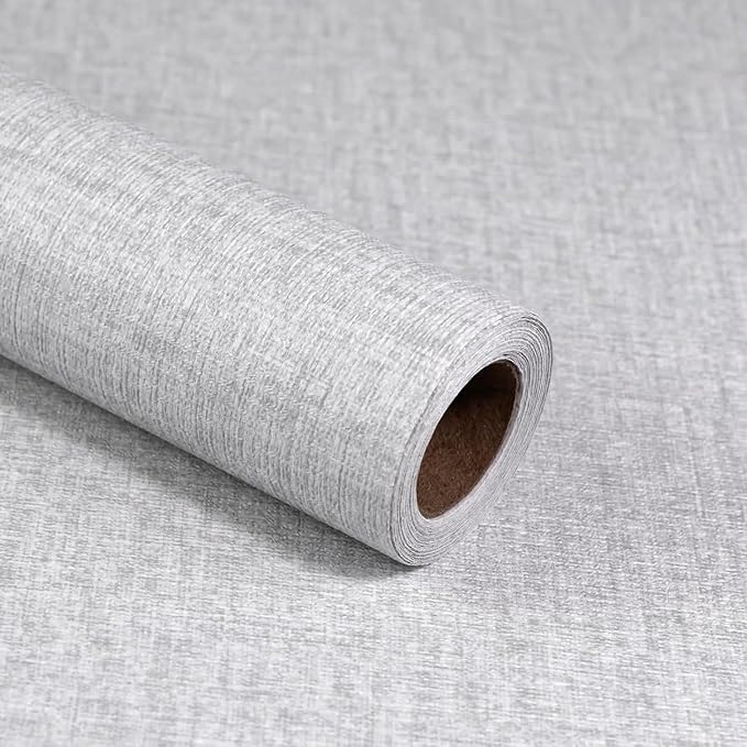 Grasscloth Peel and Stick Wallpaper, Waterproof Self Adhesive Removable Vinyl