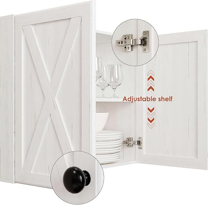 Furnaza Farmhouse Large Wall Cabinets