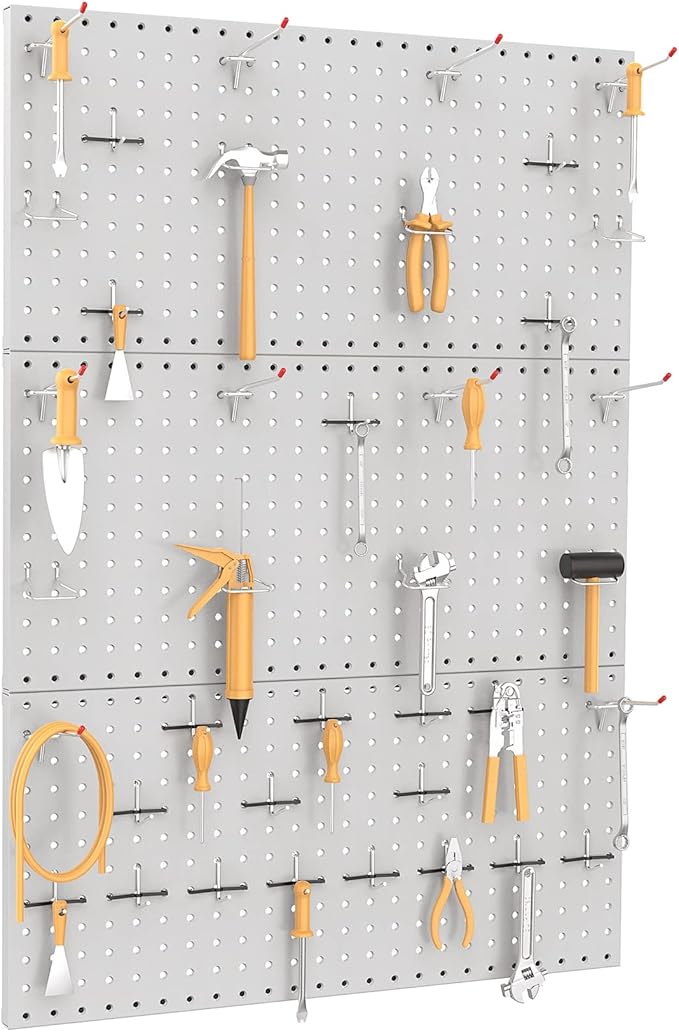 TORACK 3 PCS Metal Pegboard Panels