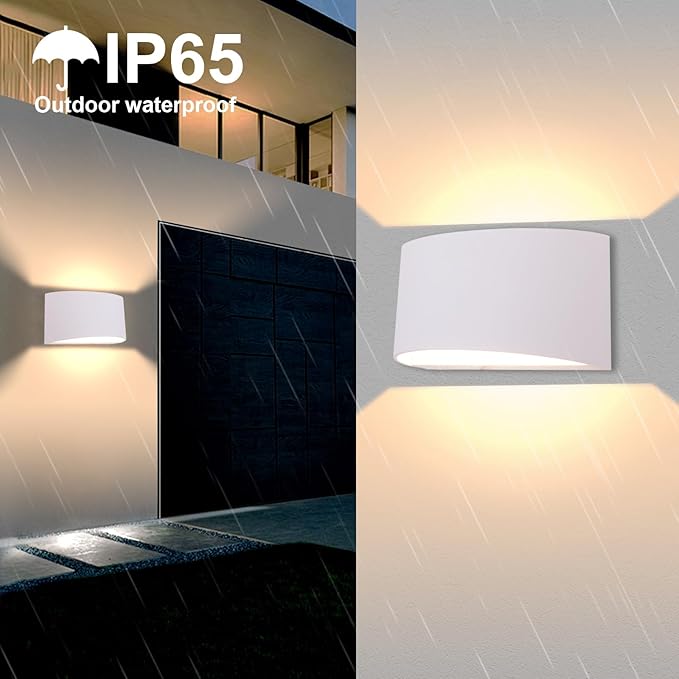 KICAAO Modern LED Wall Sconce, Warm White 3000K, Hardwired Indoor Wall Lights